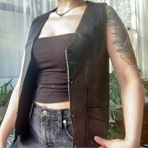 Vintage Men's Leather Vest